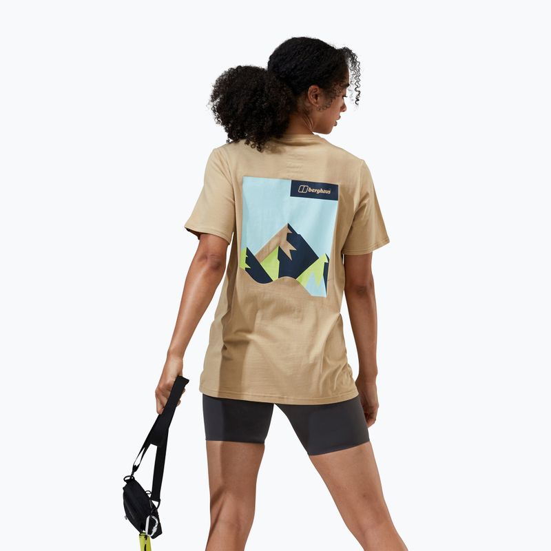 Moteriški marškinėliai Berghaus Boyfriend Dolomites sand dune 3