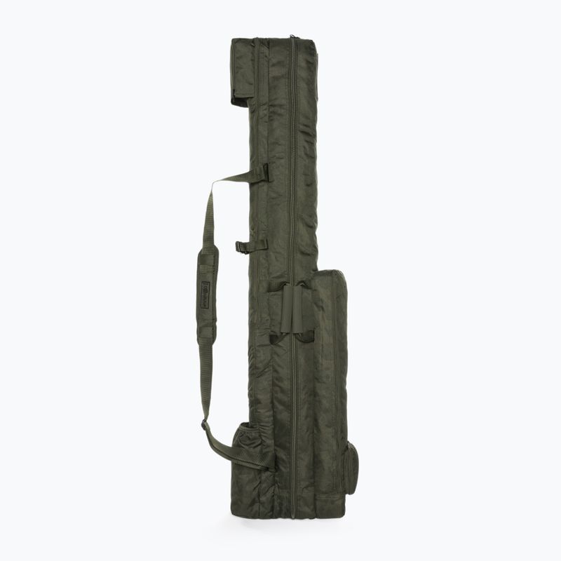 Nash Tackle Dwarf 10ft 3 strypų 3 lazdų odos lazdų dėklas žalias T4709 2