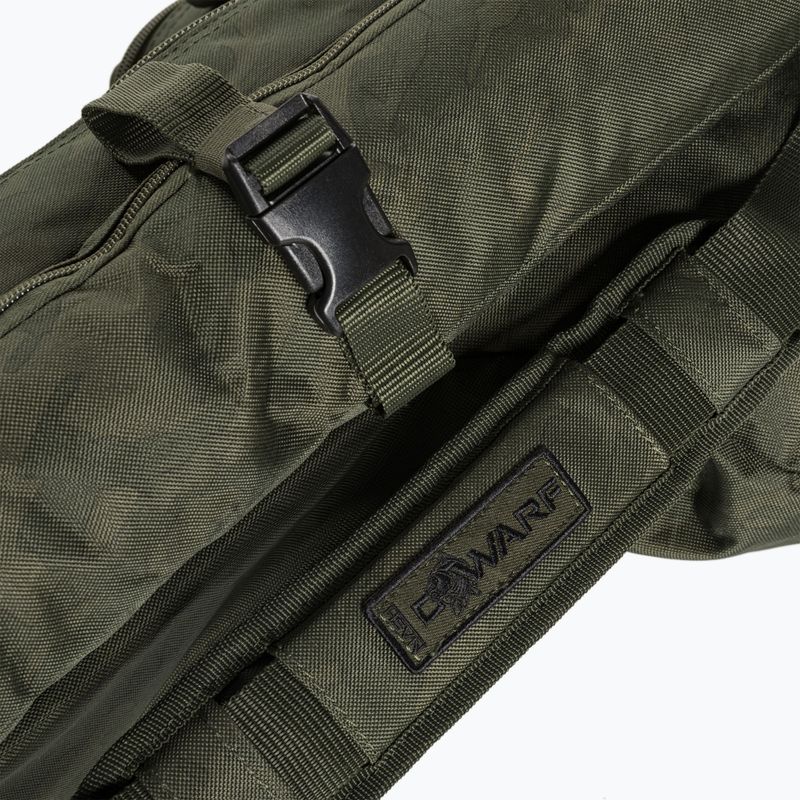 Nash Tackle Dwarf 10ft 3 strypų 3 lazdų odos lazdų dėklas žalias T4709 4