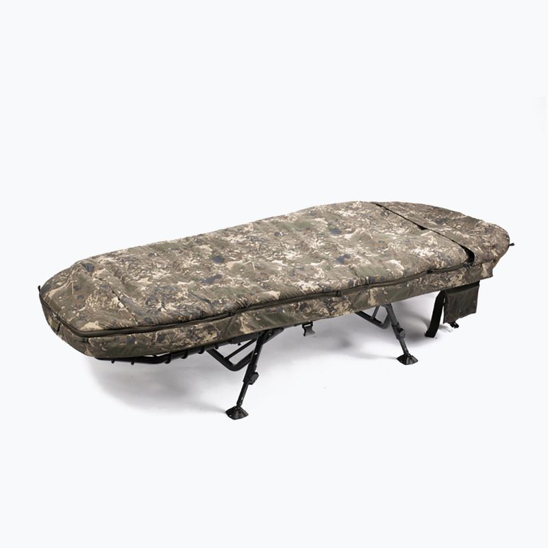 Nash Tackle Indulgence MF60 5 sezonų kompaktiška lova žalia T9450