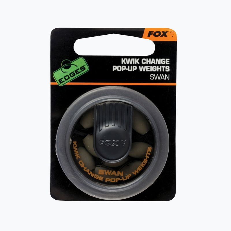 Karpių svoriai Fox International Edges Kwick Change Pop-up Weight Swan brown CAC516