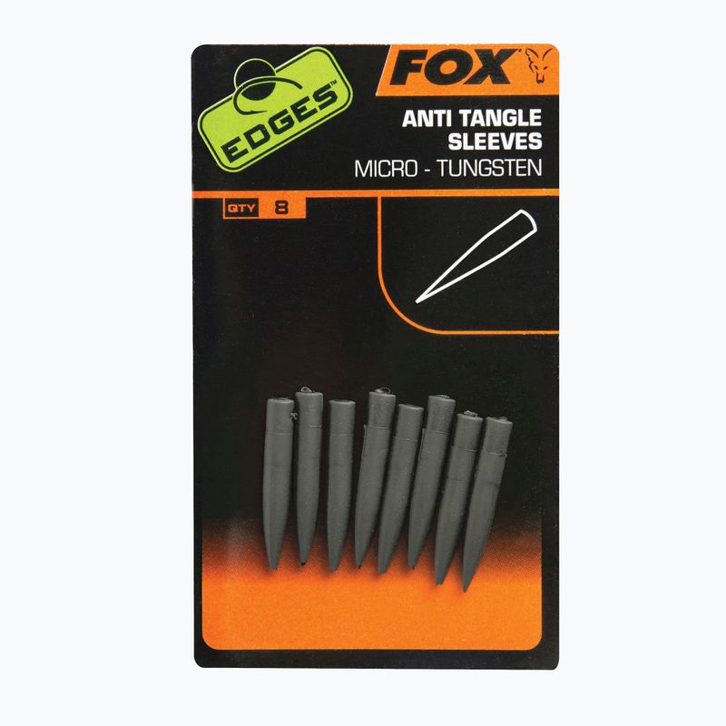 Fox International Edges Tungsten Anti Tangle Sleeve 8 vnt., pilka CAC631