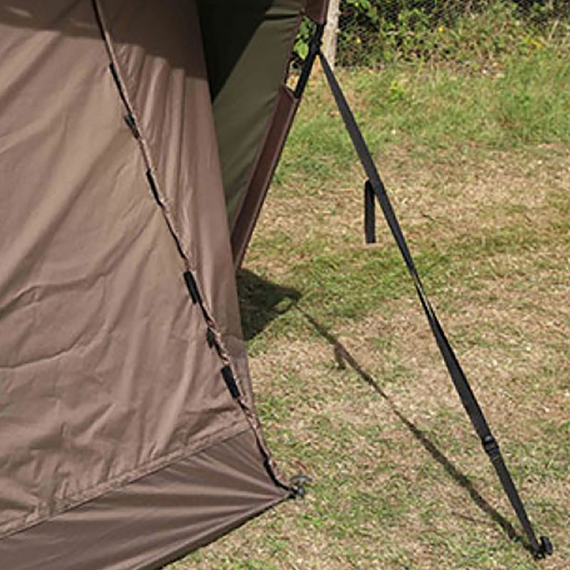 Fox International Retreat+ Ripstop Ventec 2 Man Ext Wrap žvejybinė palapinė rudos spalvos CUM203 4