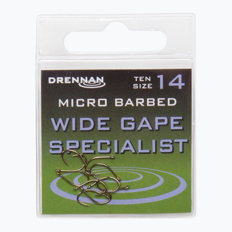 Drennan Wide Gape Specialist sidabriniai kabliukai HEWGSM014