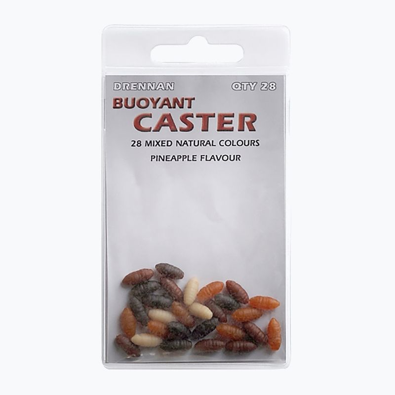 Drennan Buoyant Caster 28 vienetų rudos spalvos dirbtinis sliekų masalas TGABBC001