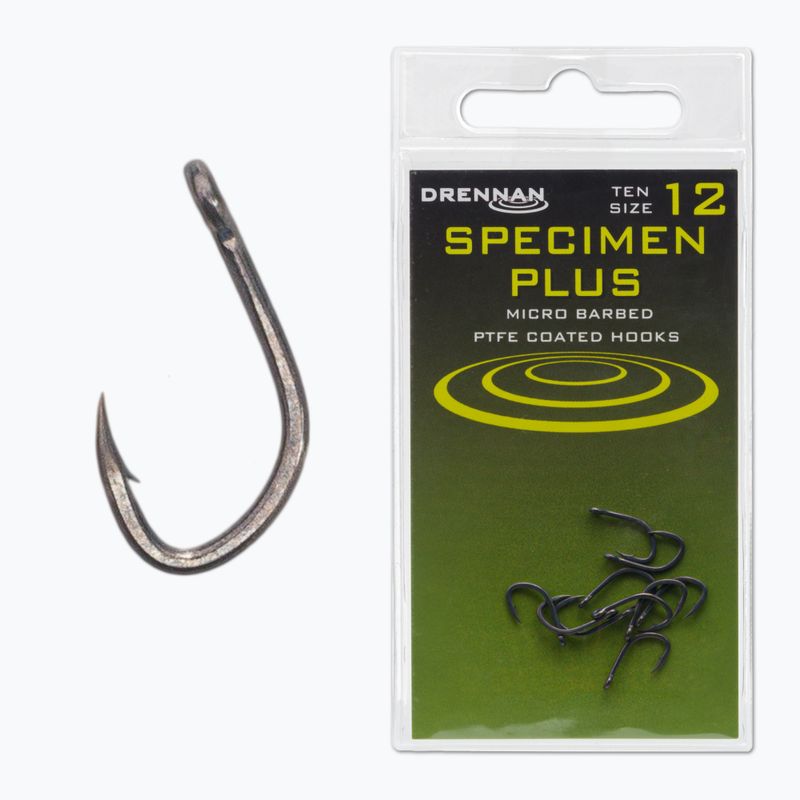 Drennan Specimen Plus kabliukai juodos spalvos HESPPM012
