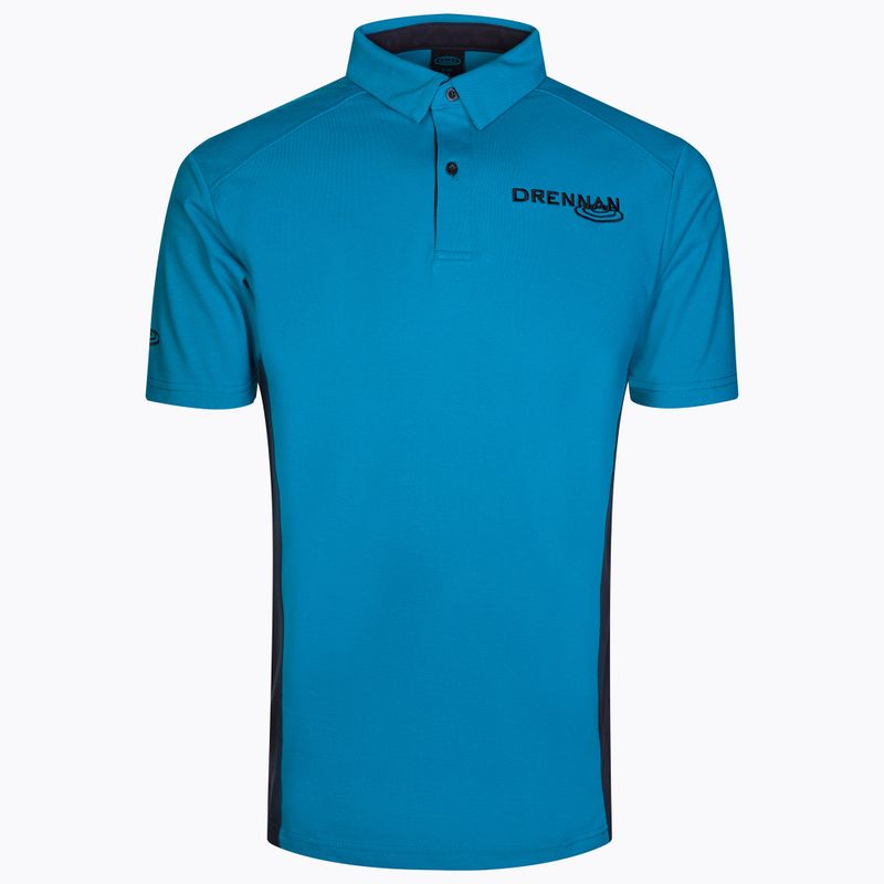 Drennan Aqua Polo žvejybos marškinėliai mėlyni CSDAP006