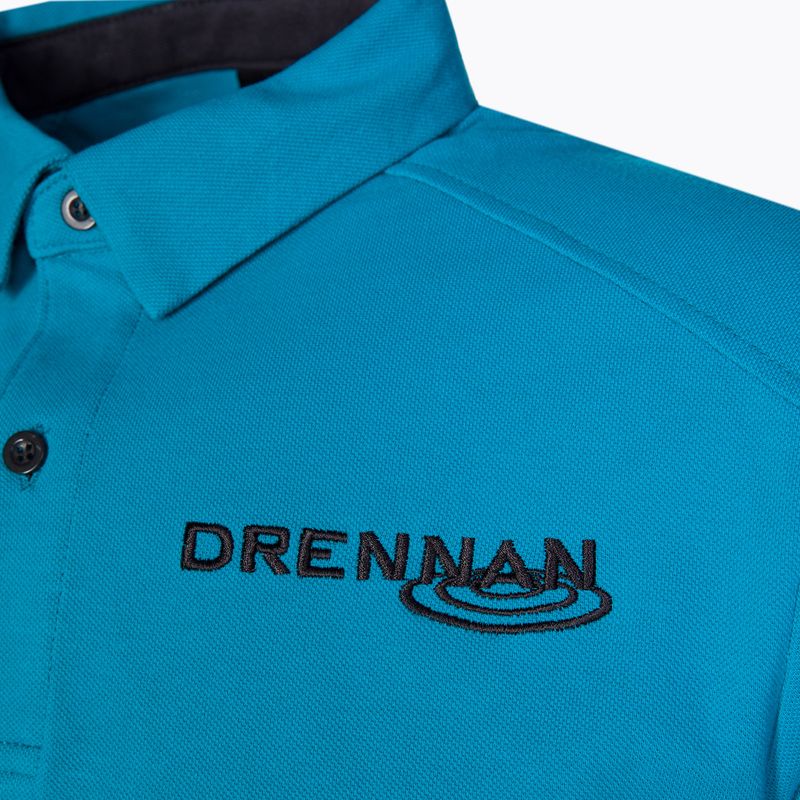 Drennan Aqua Polo žvejybos marškinėliai mėlyni CSDAP006 3