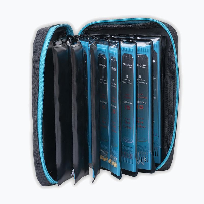 Drennan Hook Box žvejybinė piniginė pavadėliams juoda LUDHB001 8