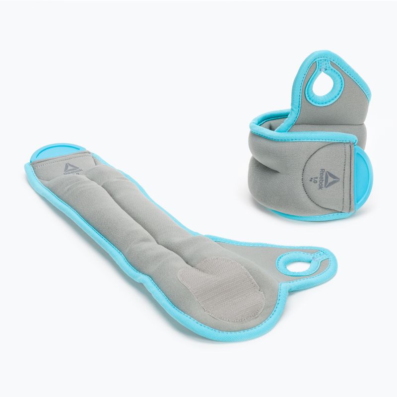Reebok riešo svarmenys 2 x 1 kg pilkos spalvos RAWT-11071BL