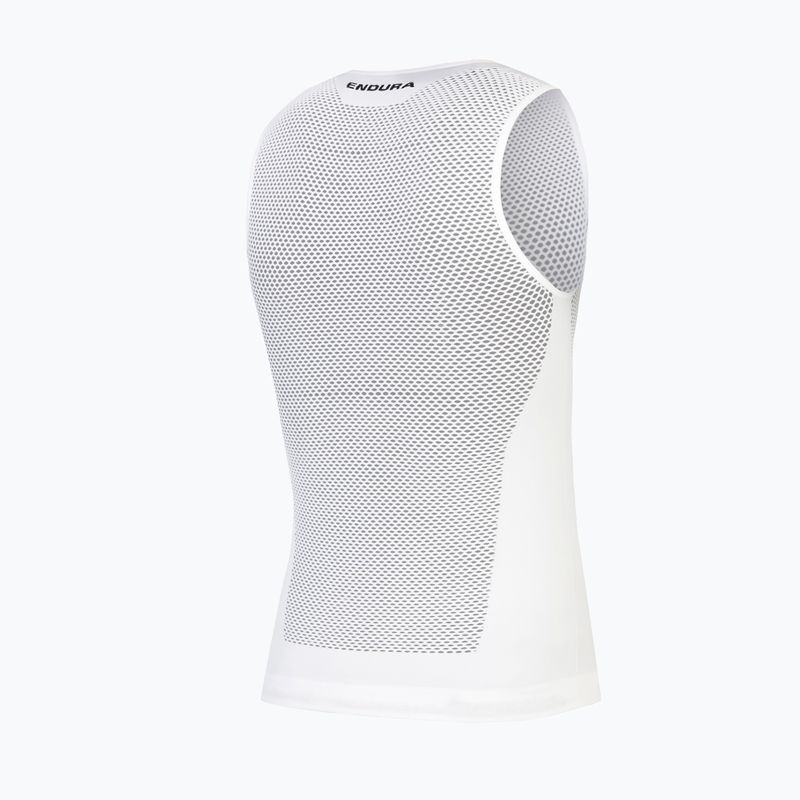 Vyriški dviratininkų prakaito marškinėliai Endura Fishnet II Sleeveless Baselayer white 2