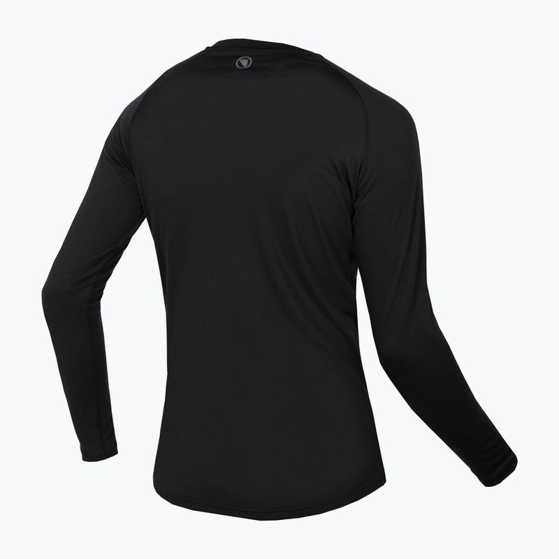 Vyriški dviračių marškinėliai ilgomis rankovėmis Endura Baabaa Merino black 2