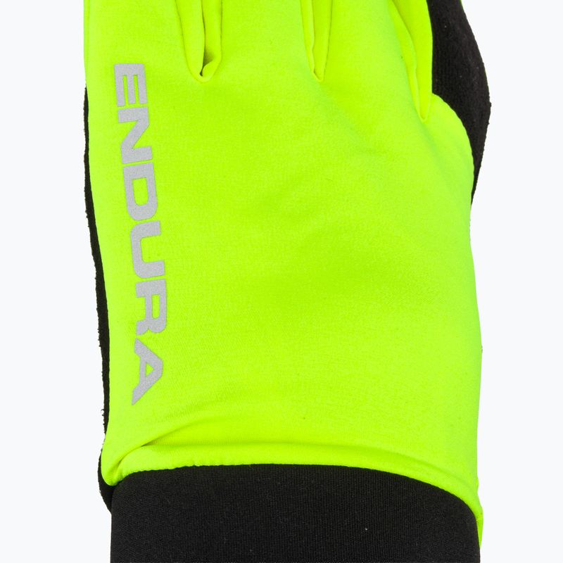 Vyriškos dviračių pirštinės Endura Strike bright yellow 4