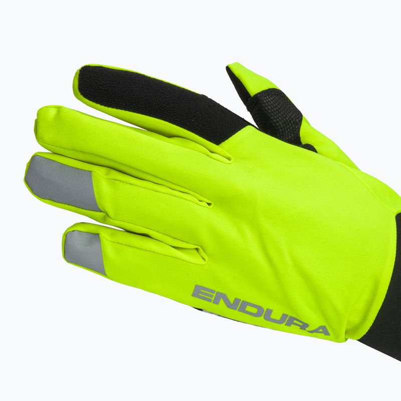 Vyriškos dviračių pirštinės Endura Strike bright yellow 5