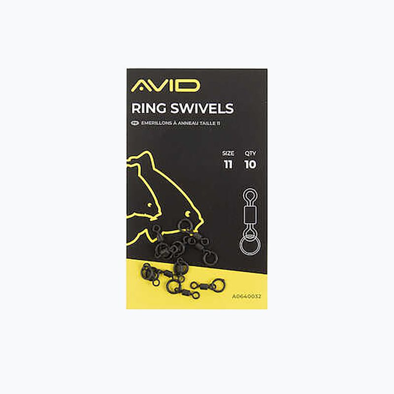 Avid Carp Ring Svivels black 2