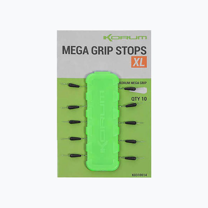 Korum Mega Grip Stops 10 žvejybos kamštelių juodos spalvos K0310013