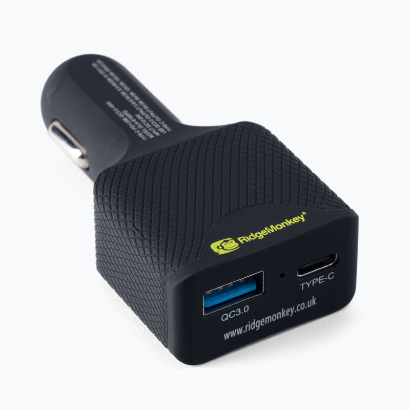 RidgeMonkey Vault 45W USB-C PD automobilinis įkroviklis juodas RM146 2