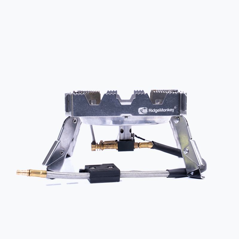 RidgeMonkey Quad Stove Pro sidabrinis RM183 degiklis