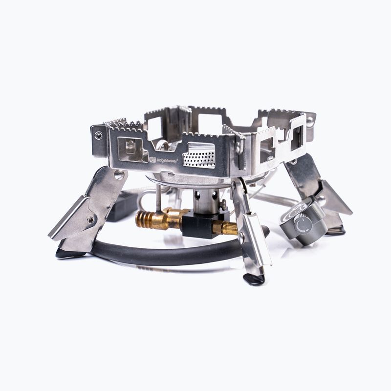 RidgeMonkey Quad Stove Pro Mini silver RM185 degiklis