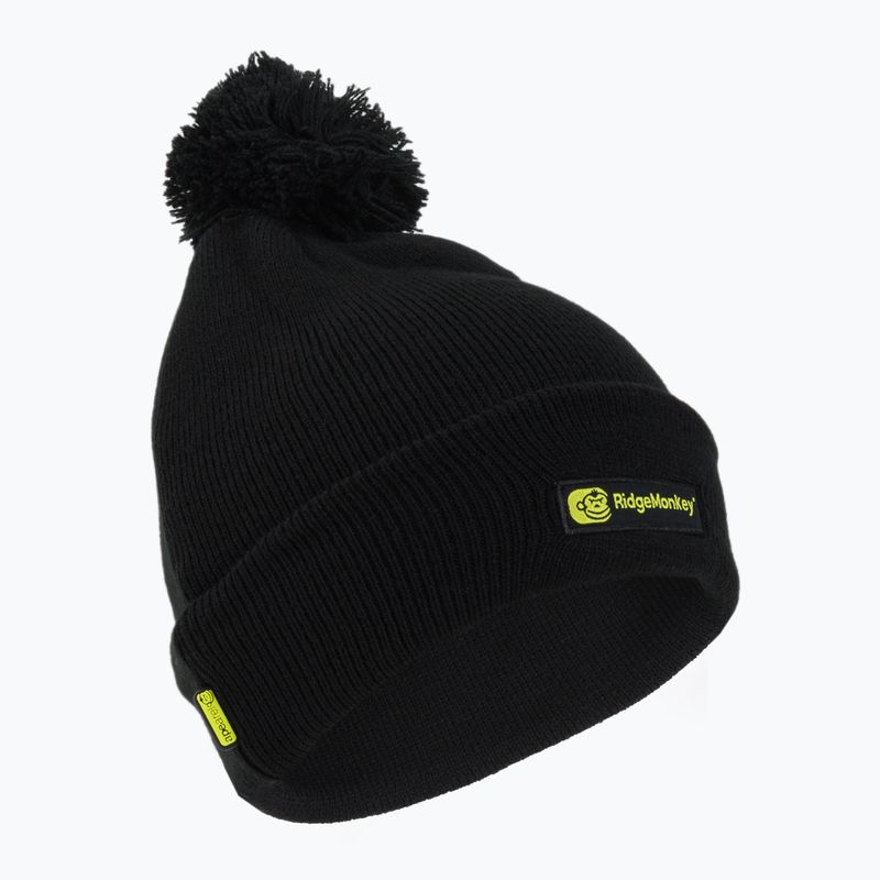 RidgeMonkey Apearel Bobble Fishing Beanie kepurė juoda RM556