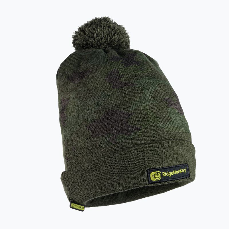RidgeMonkey Apearel Bobble Fishing Beanie kepurė žalia RM558