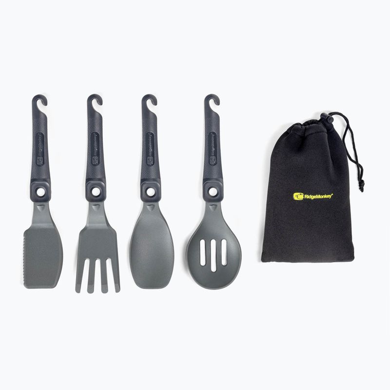 RidgeMonkey Q-Lock indų rinkinys pilkas QLU SET 2