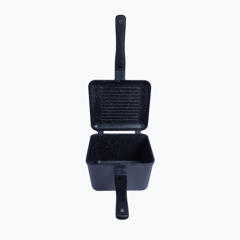 RidgeMonkey Connect gilios keptuvės ir keptuvės su grotelėmis Granite Edition keptuvių ir keptuvių rinkinys juodas RM779 7