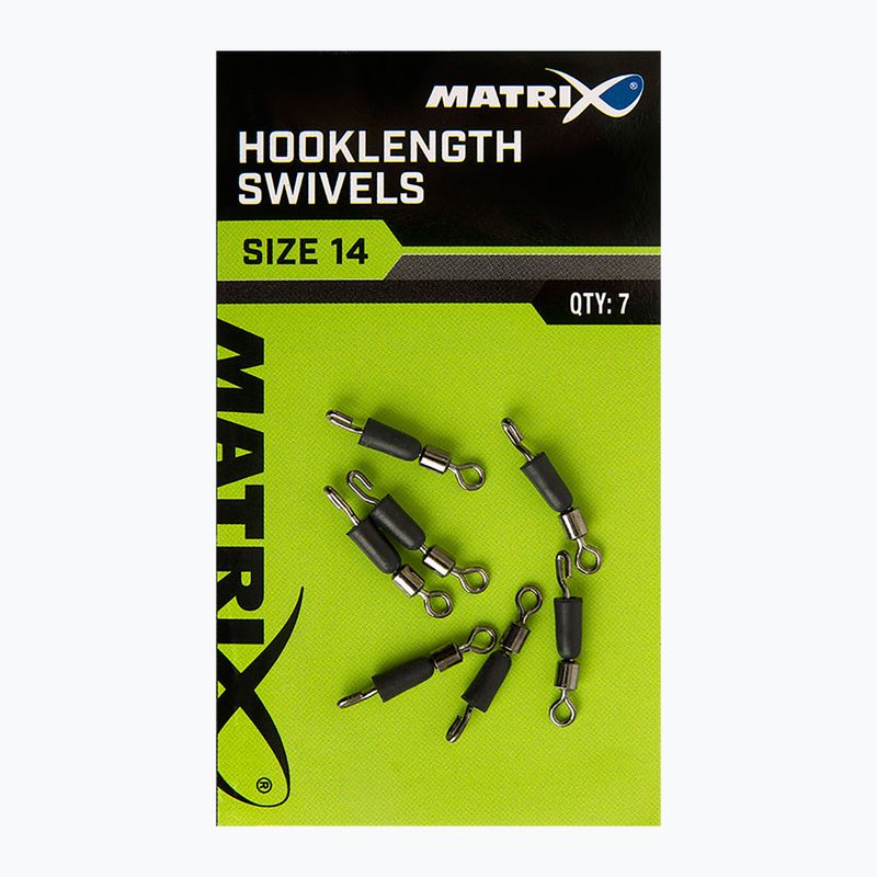 Feeder jungtys Matrix Hooklength Swivels Dydis 7 vnt. sidabrinės spalvos GAC365