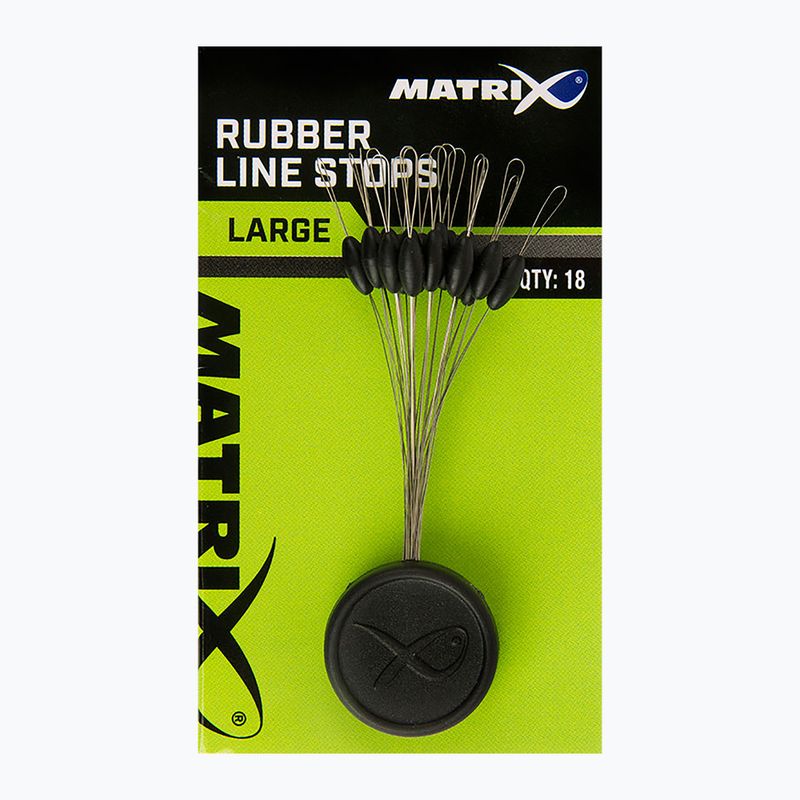 Matrix guminiai linijų stabdikliai 18 vnt., juodi GAC369