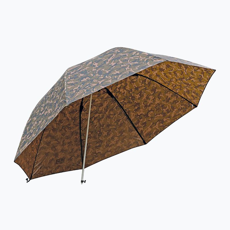 Fox International 60" Camo Brolly rudos spalvos karpių skėtis CUM268