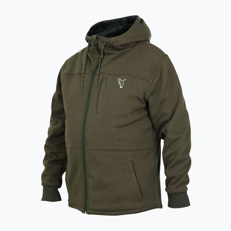 Fox International Collection Sherpa žalias žvejybinis džemperis su gobtuvu CCL10