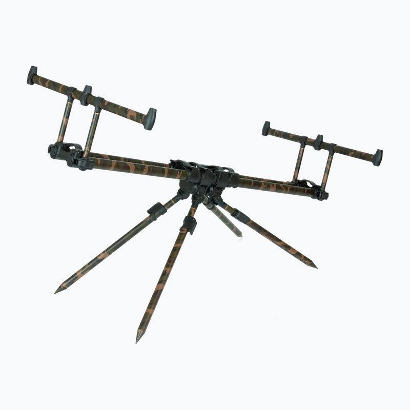 Fox International Ranger MK2 CAMO Pod rudos/juodos spalvos 4 meškerių laikiklis CRP040 2