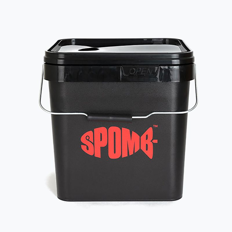Spomb kvadratinis žvejybinis kibiras juodas DBT001 2