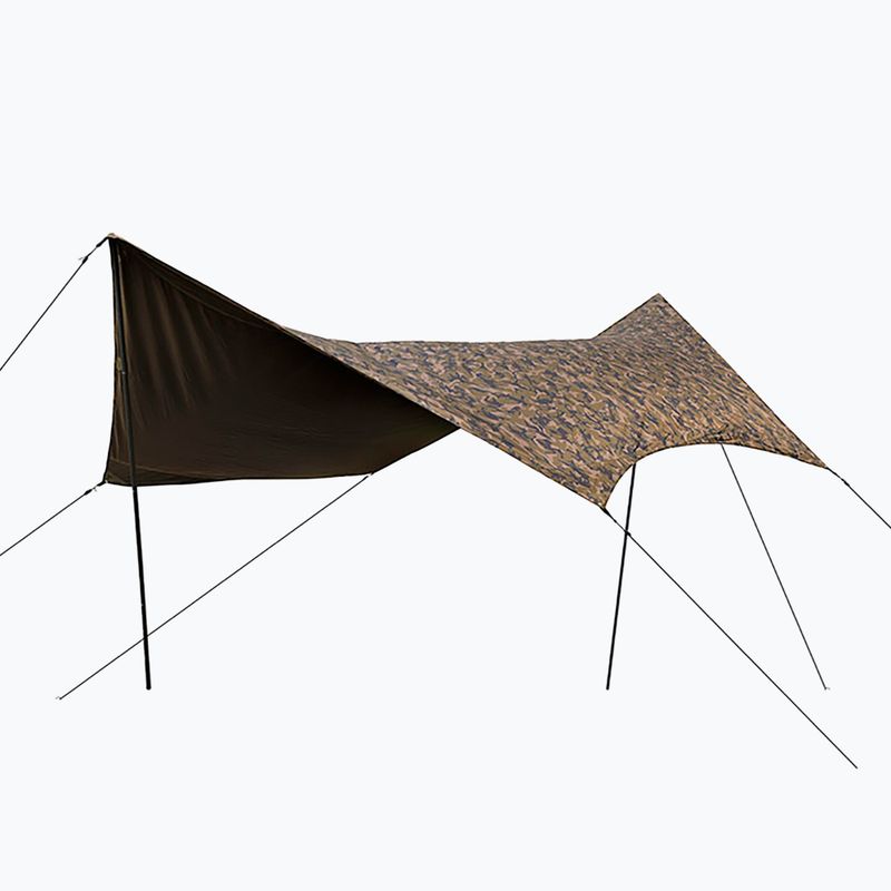 Fox International Camo brezentas rudas kempingo lapas CUM290