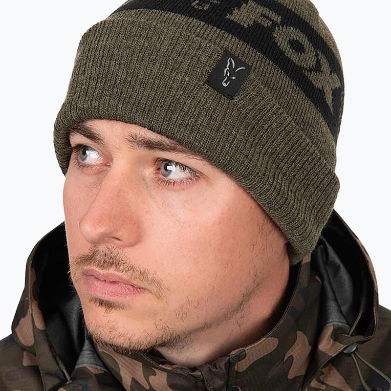 Žieminė kepurė Fox International Collection Beanie green/black 2