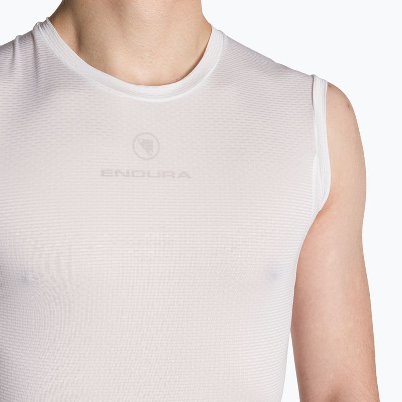 Vyriškas dviračių tank topas Endura Translite II S'less white 3