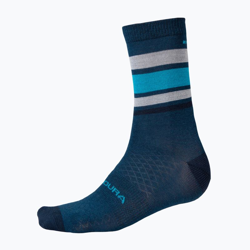 Dviračių kojinės Endura BaaBaa Merino Stripe blueberry