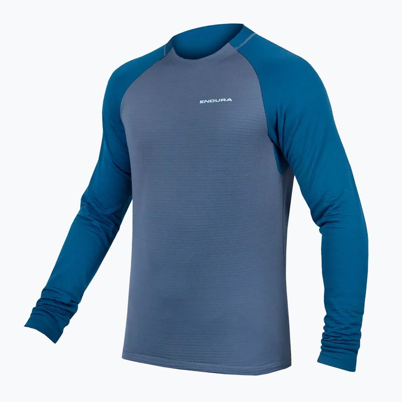 Vyriški dviračių marškinėliai ilgomis rankovėmis Endura Singletrack Fleece ensign blue 6