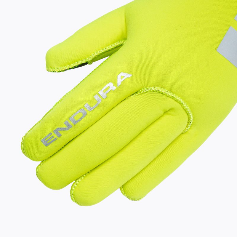 Vyriškos dviračių pirštinės Endura FS260-Pro Nemo Glove II hi-viz yellow 4