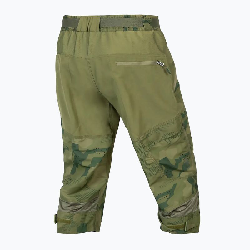 Vyriški dviračių šortai Endura Hummvee 3/4 olive camo 8