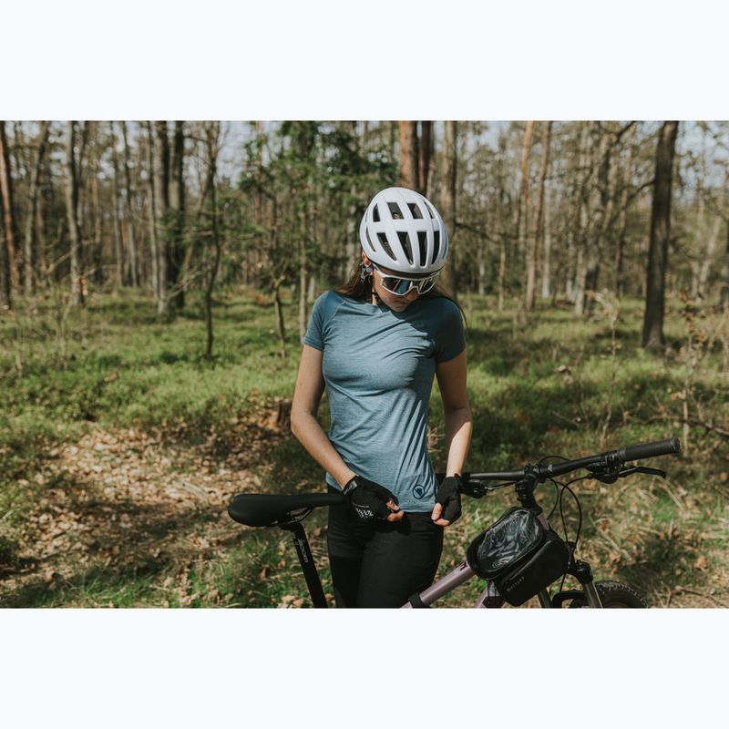 Moteriški dviračių marškinėliai Endura Singletrack II blue steel 13