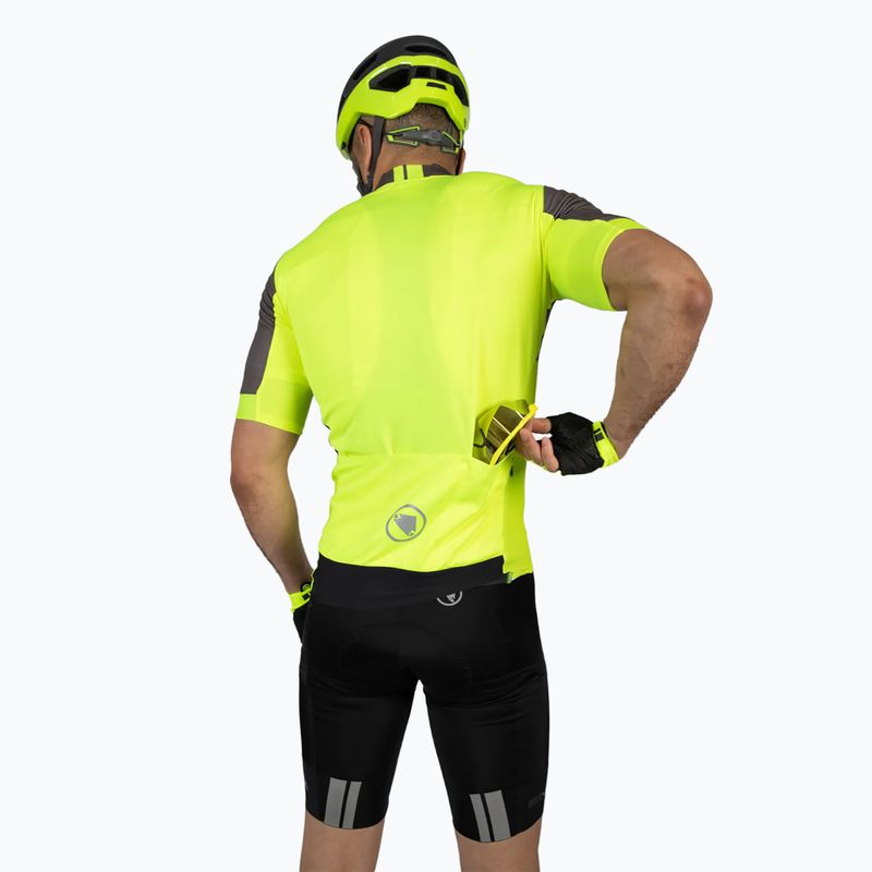 Vyriški dviračių marškinėliai Endura FS260 Print S/S hi-viz yellow 4