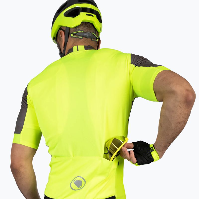 Vyriški dviračių marškinėliai Endura FS260 Print S/S hi-viz yellow 7