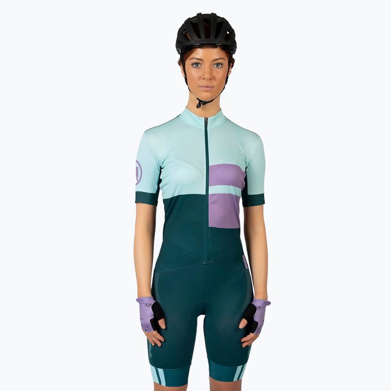 Moteriški dviračių marškinėliai Endura FS260 Print S/S violet 2