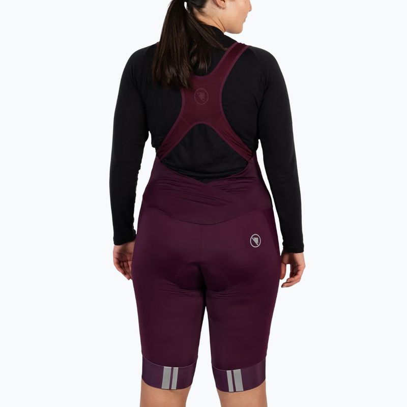 Moteriški dviračių šortai Endura FS260-Pro DS Bibshort aubergine 2