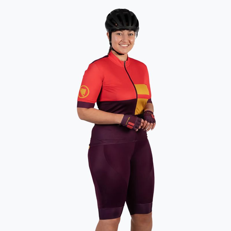 Moteriški dviračių šortai Endura FS260-Pro DS Bibshort aubergine 3