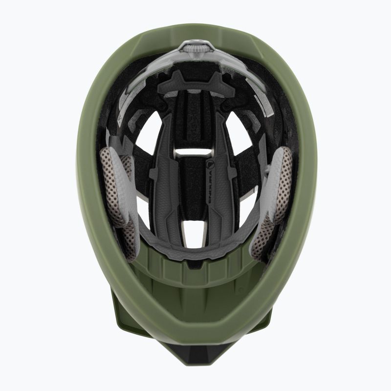 Vaikiškas dviračių šalmas Endura Singletrack Full Face Youth olive green 5