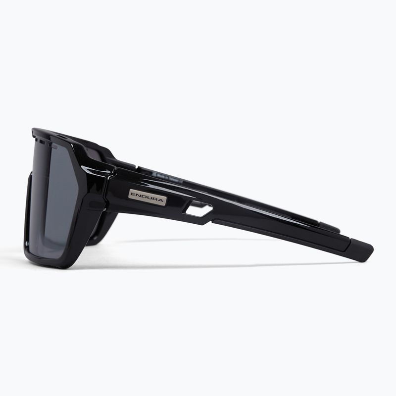 Akiniai nuo saulės Endura Singletrack black/platinum revo smoke/clear silver flash mirror 3