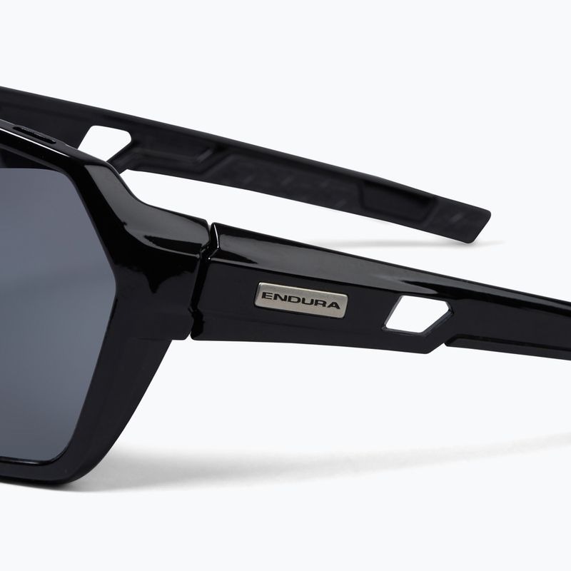 Akiniai nuo saulės Endura Singletrack black/platinum revo smoke/clear silver flash mirror 4
