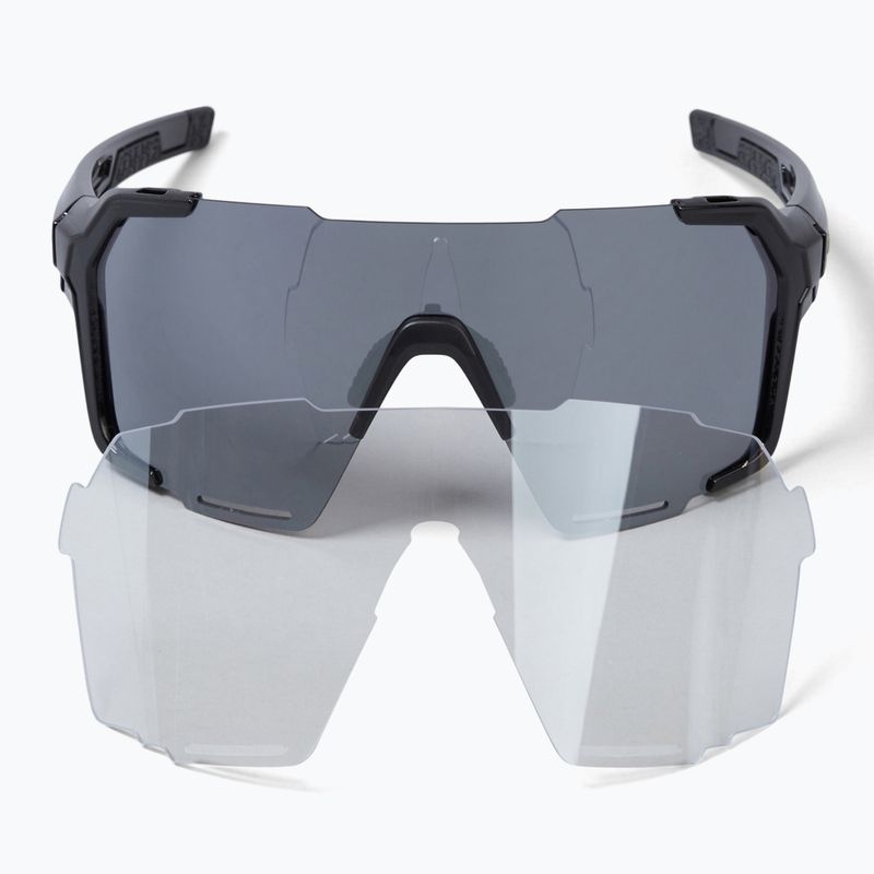 Akiniai nuo saulės Endura Singletrack Frameless black/platinum revo smoke/clear silver flash 5